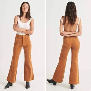 Rolla’s High Rise East Coast Flare Corduroys in Tan Size 29